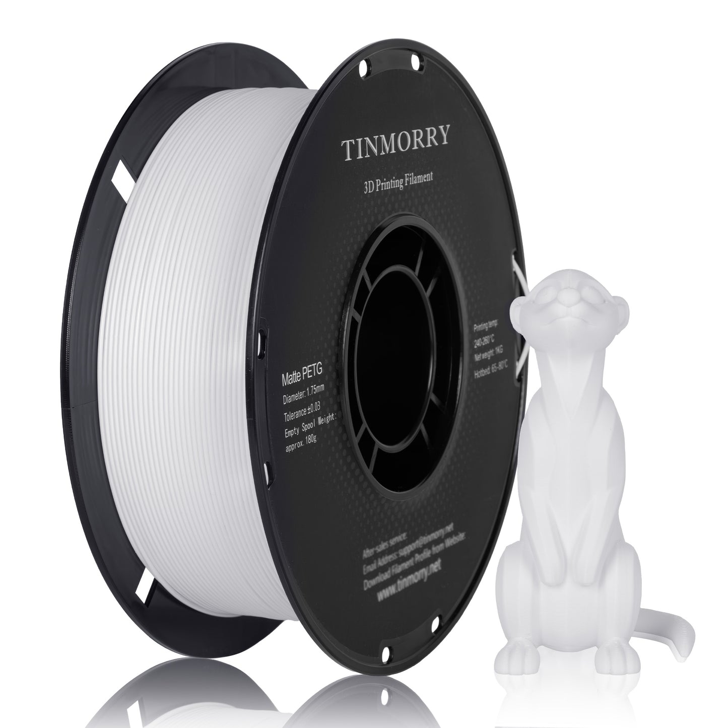 TINMORRY PETG Matte Filament 1.75mm 1Kg