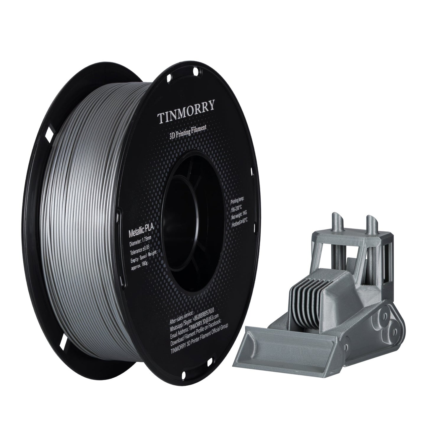 TINMORRY PLA Metallic Filament 1.75mm 1Kg
