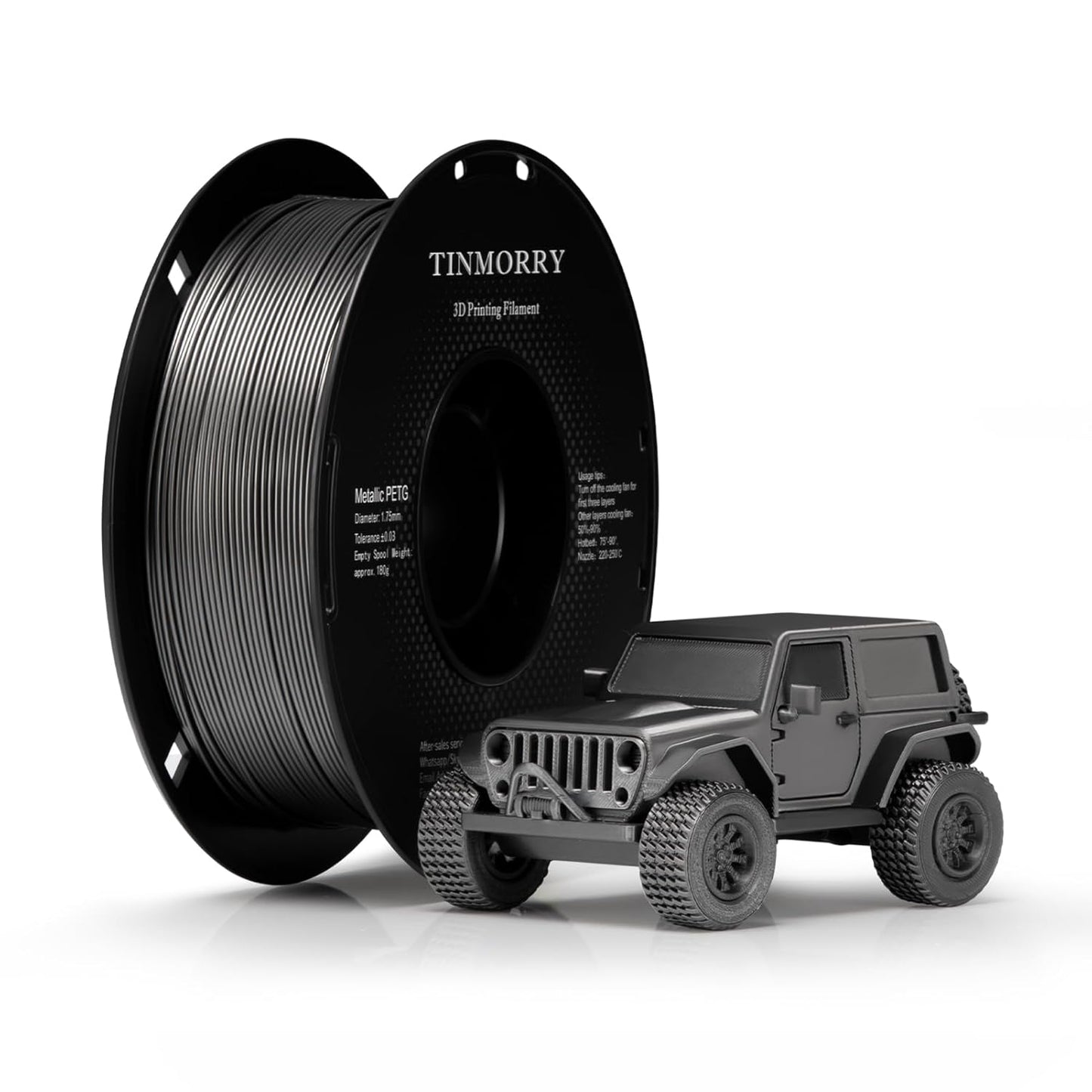 TINMORRY PETG Metallic Filament 1.75mm 1Kg