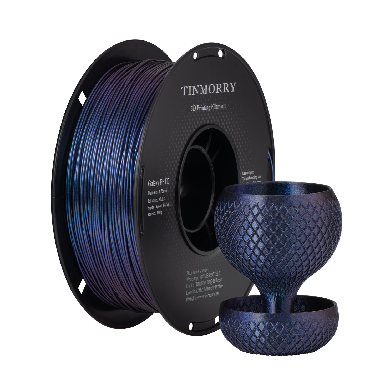 TINMORRY PETG Galaxy Filament 1.75mm 1Kg