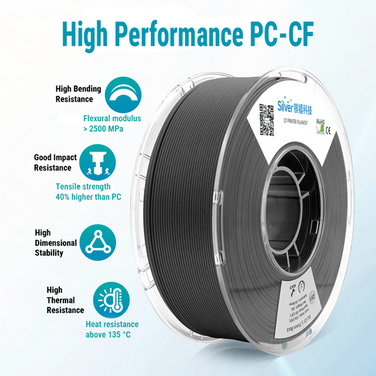 Silver3D PC-CF Filament 1.75mm 1kg