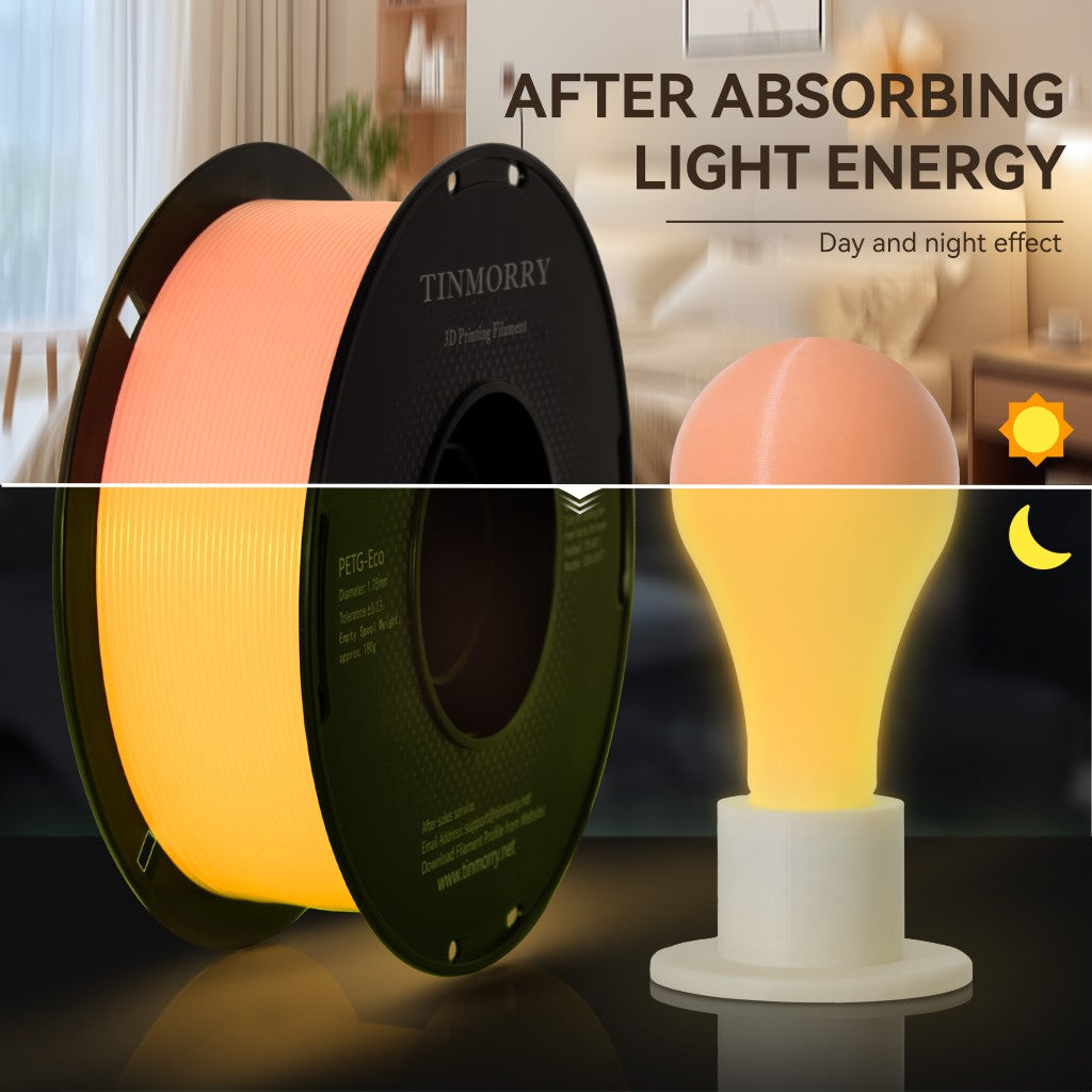 TINMORRY PETG Glow Filament 1.75mm 1Kg