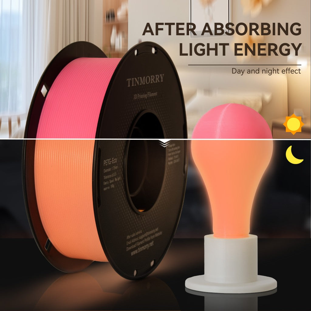 TINMORRY PETG Glow Filament 1.75mm 1Kg