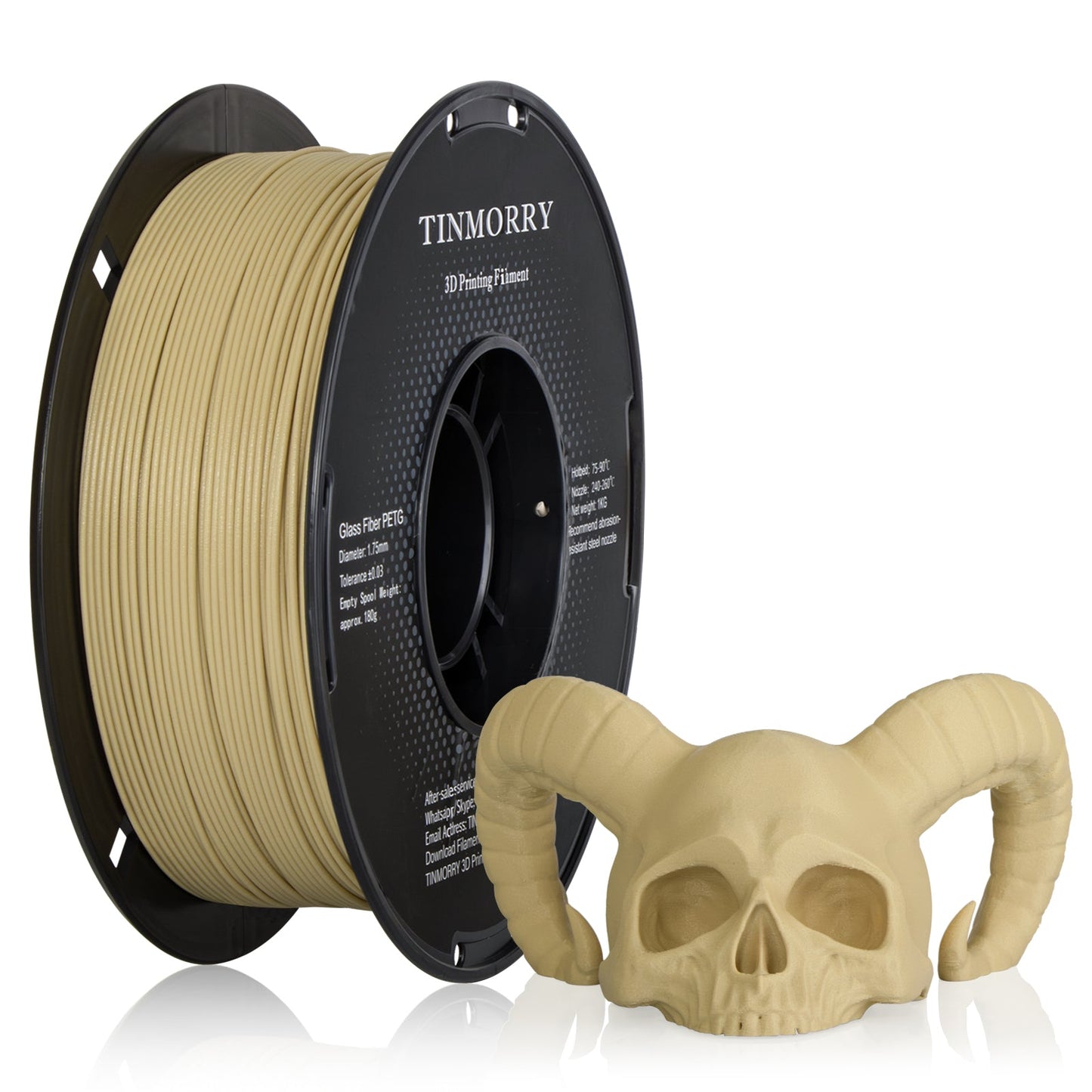 TINMORRY PETG-GF Filament 1.75mm 1Kg