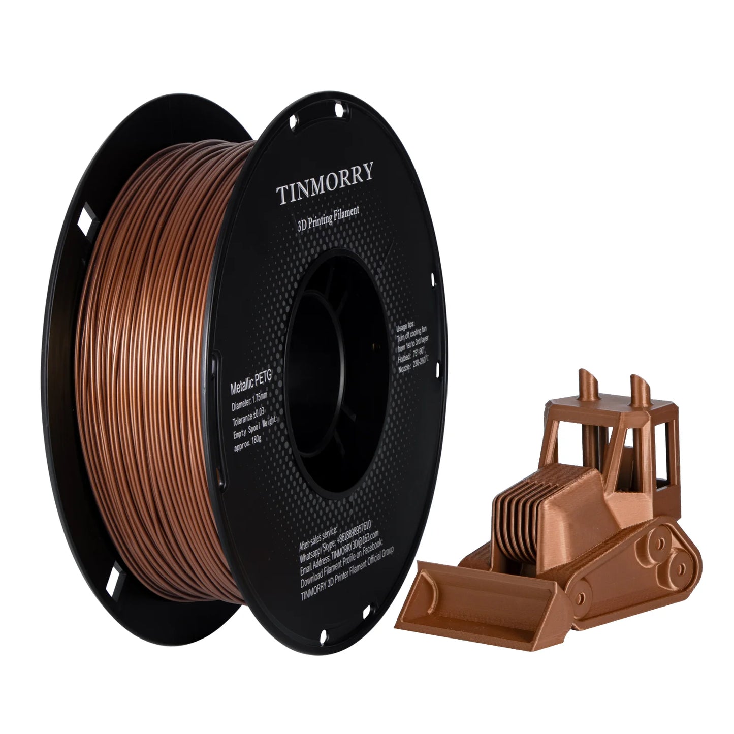 TINMORRY PLA Metallic Filament 1.75mm 1Kg