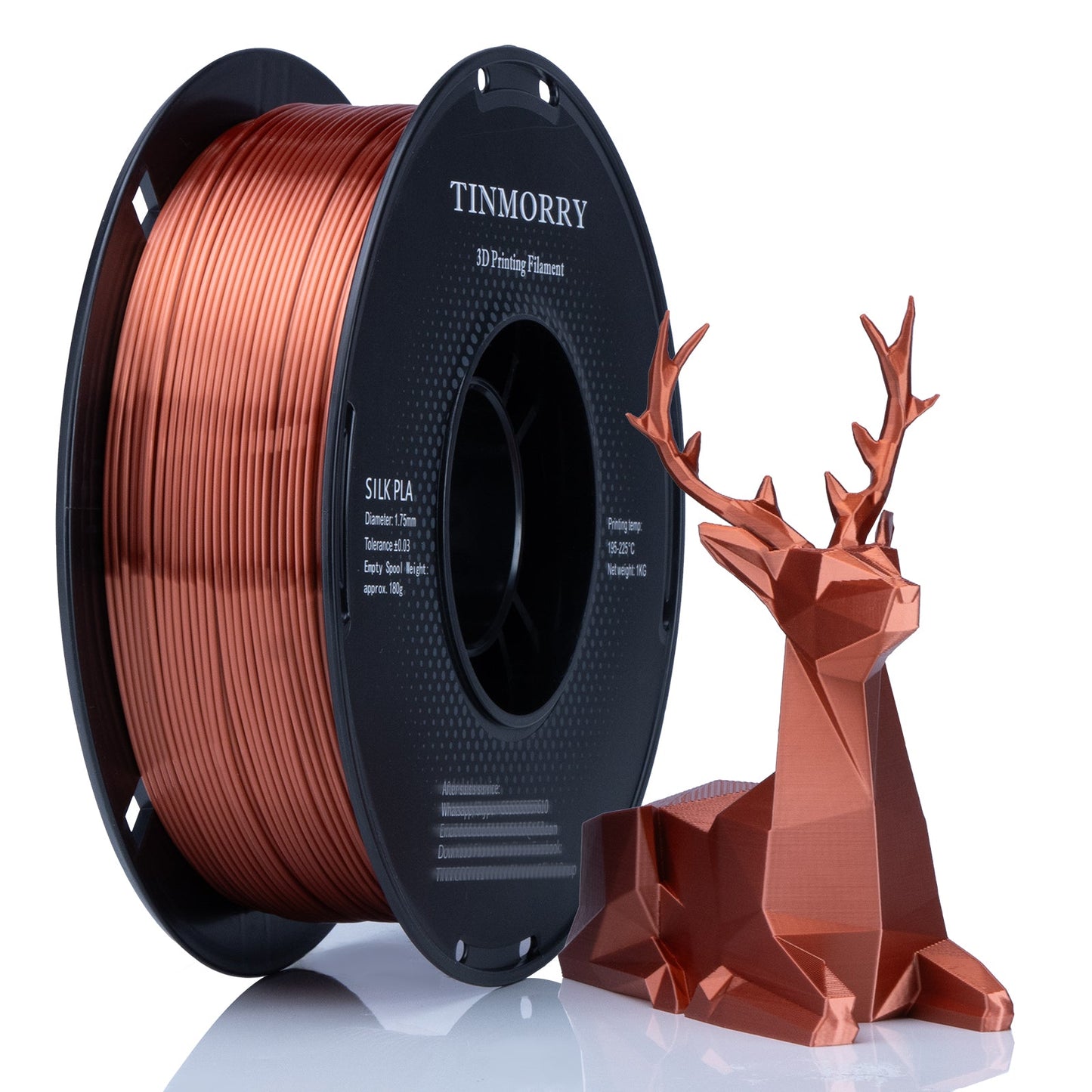 TINMORRY PLA Silk Filament 1.75mm 1Kg