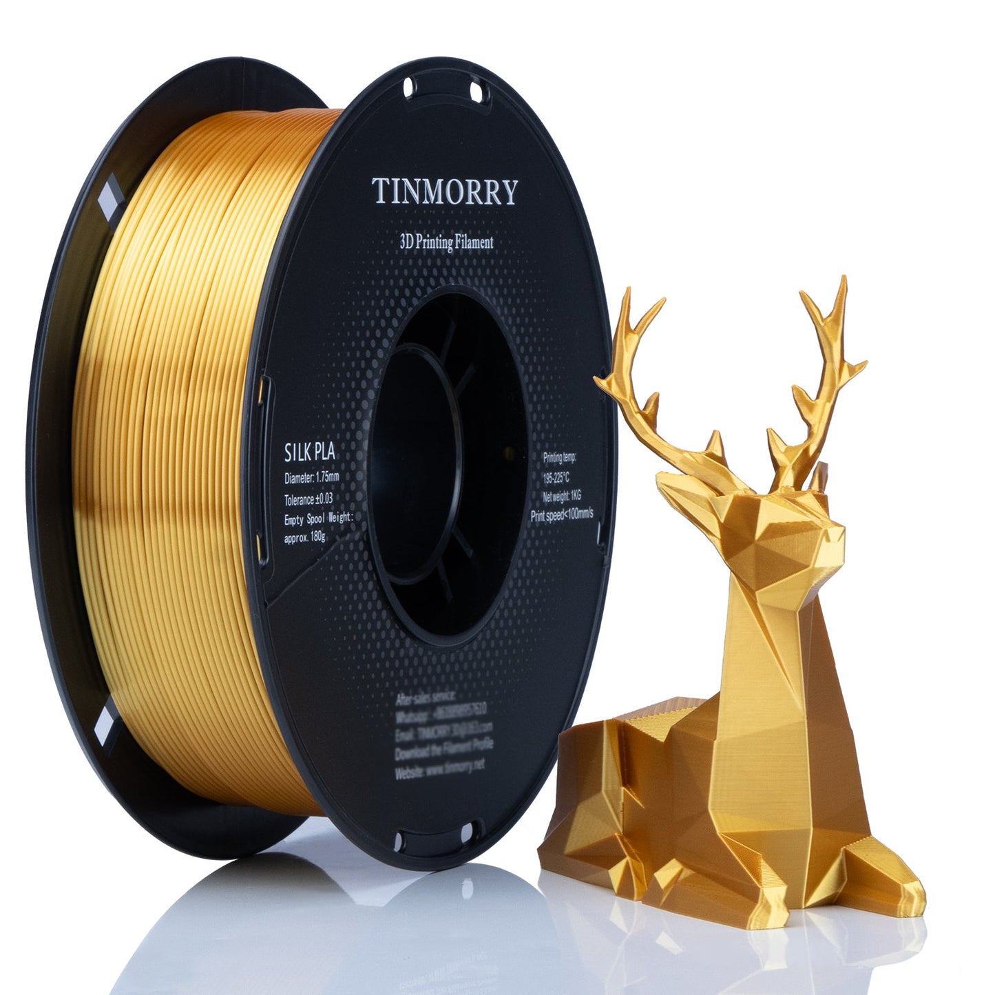 TINMORRY PLA Silk Filament 1.75mm 1Kg