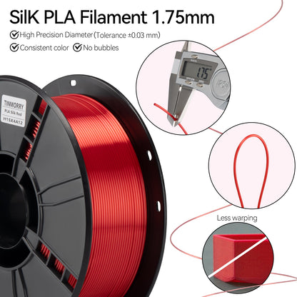 TINMORRY PLA Silk Filament 1.75mm 1Kg