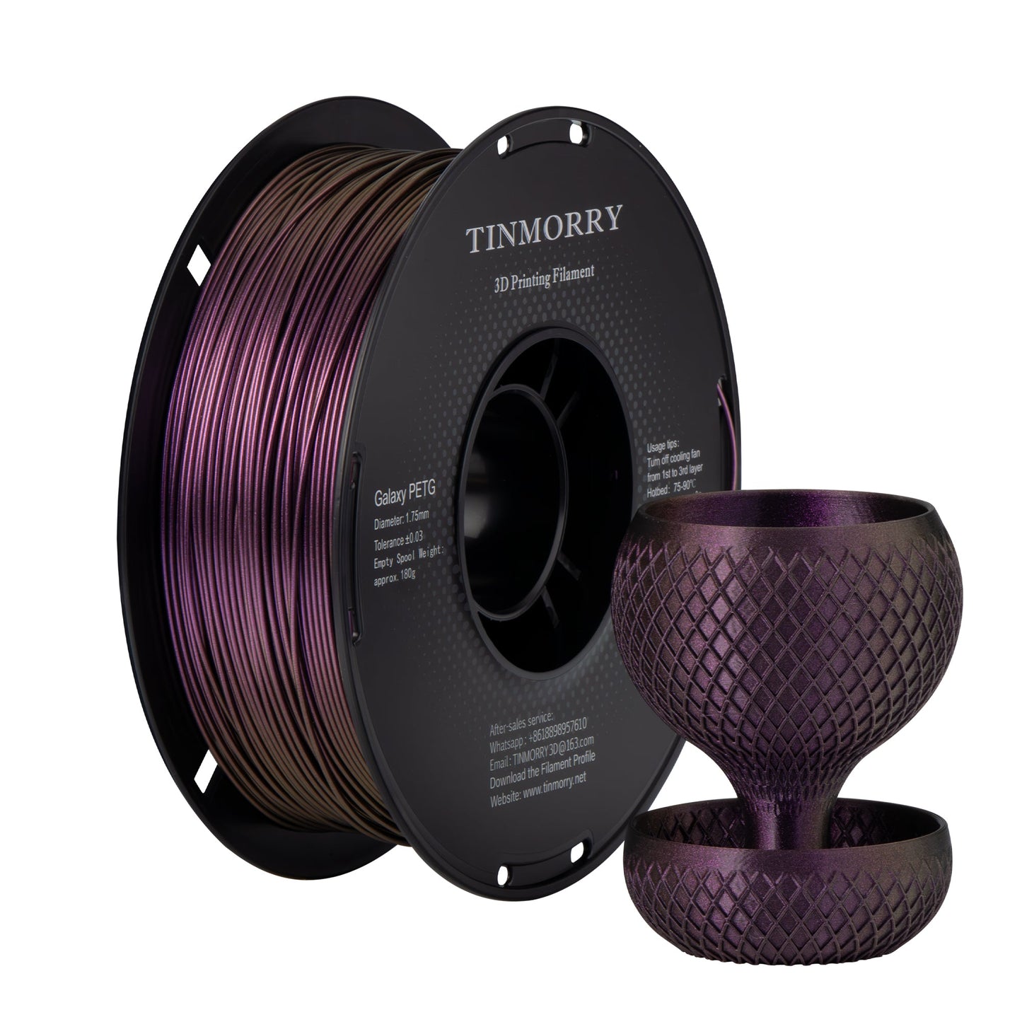 TINMORRY PETG Galaxy Filament 1.75mm 1Kg