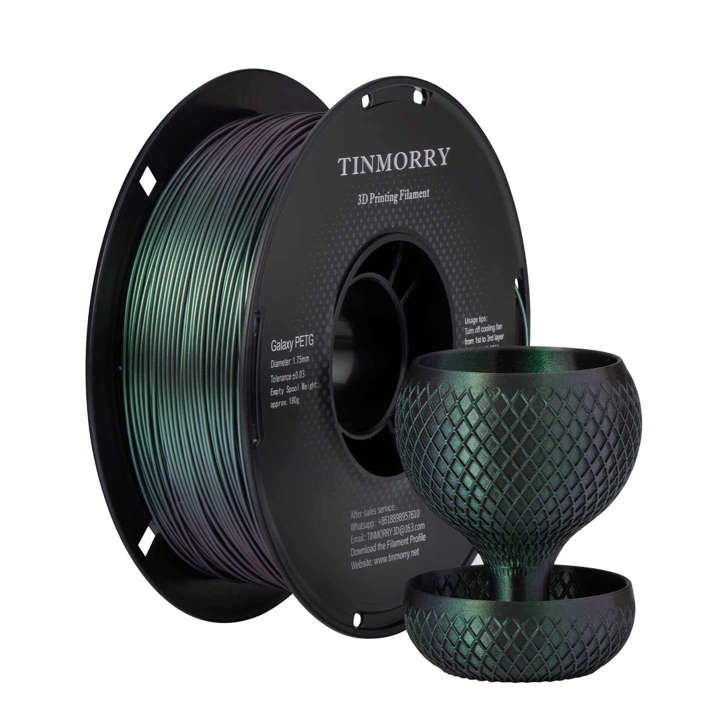 TINMORRY PETG Galaxy Filament 1.75mm 1Kg