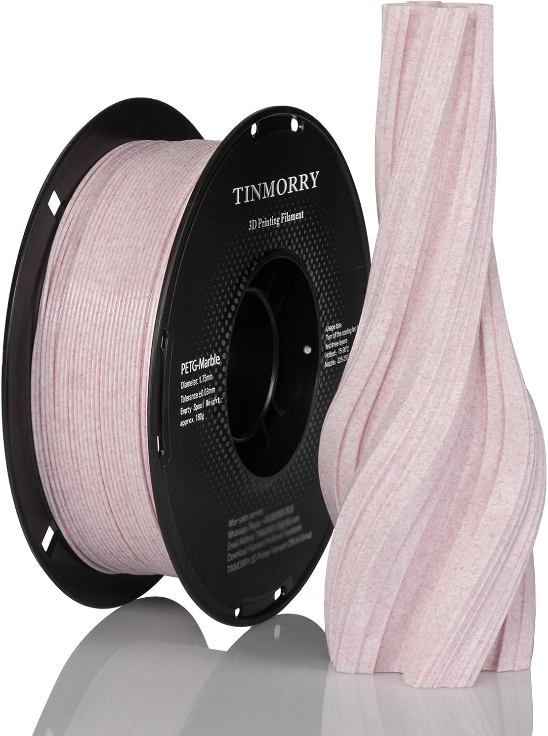 TINMORRY PETG Marble Filament 1.75mm 1Kg